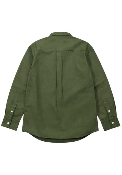 Green cotton shirt for children SUN68 | S36301VERDE BOTTTIGLIA